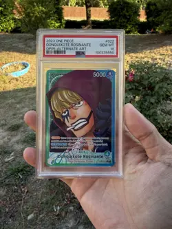 PSA 10 - Donquixote Rosinante - Leader Alternate Art OP05-022 EN One Piece CCG - Image 3