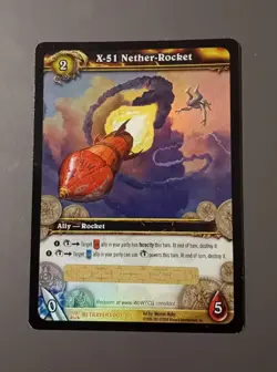 X-51 NETHER ROCKET - WOW LOOT CARD - UNSCRATCHED - Image 1