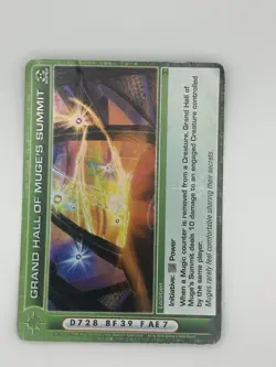 Chaotic Card: Grand Hall Of Muge’s Summit - Location - First Edition - Image 1