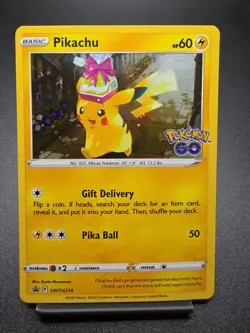 Pikachu SWSH234 Black Star Promo Pokemon Go Pokemon Card - Image 1