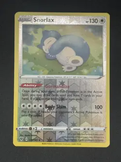 Pokemon Card Snorlax Vivid Voltage Reverse Holo Rare 131/185 Near Mint - Image 1