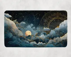 MTG Playmat | Celestial Night Themed Playmat | Unofficial MTG Playmat - Image 1
