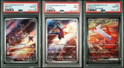 PSA 10 & 9 Pokemon Card Mesprit Latios Latias AR SAR SEQ set Japanese SV7a SV8 - Image 1