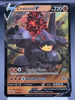 Coalossal V 098/185 - Ultra Rare Holo - SWSH Vivid Voltage Pokemon Card NM - Image 1