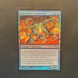 Wizards of the Coast Quicksilver Elemental Blue Creature Foil Rare #47 - Image 1