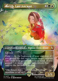 MTG Aerith, Last Ancient - Chocobo Track Foil - Borderless, NM-Mint, English Com - Image 1