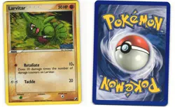 Larvitar Stamped Reverse Holo Pokemon TCG Unseen Forces 61/115 LP - Image 3