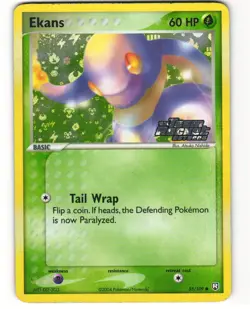 Ekans Stamped Reverse Holo Pokemon TCG Team Rocket Returns 55/109 MP - Image 1