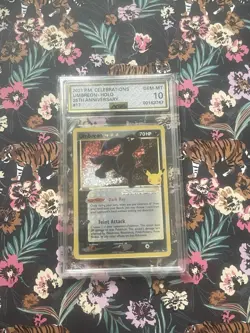Pokemon TCG Umbreon Star 17/17 Celebrations Holo AGS GEM-MT 10 English - Image 1