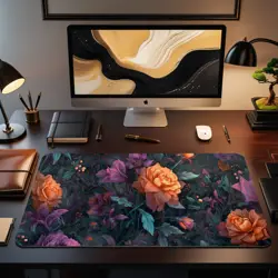 MTG Playmat | Dark Floral Themed Playmat | Unofficial MTG Playmat - Image 2