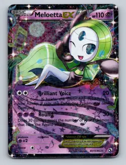 Pokemon TCG Meloetta EX Holo Ultra Rare Legendary Treasures: Radiant Collection - Image 1