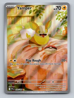 Pokemon TCG Yamper - Holo Illustration Rare ME02: Phantasmal Flames 099/094 - Image 1