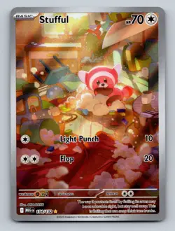 Pokemon TCG Stufful Holo Illustration Rare ME01: Mega Evolution 154/132 - Image 1