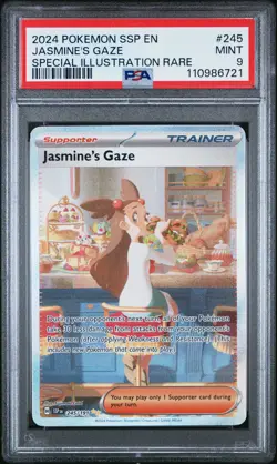 Jasmine'S Gaze Special Illustration Rare Pokemon Ssp En-Surging Sparks 245 NM PS - Image 1