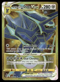 ORIGIN FORME DIALGA VSTAR 210/189 SEC ASTRAL RADIANCE POKEMON NM/M - Image 1