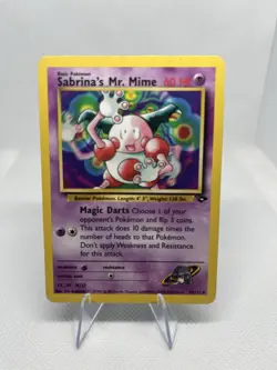 Sabrina's Mr. Mime 59/132 Uncommon Gym Challenge Pokemon Unlimited - Image 1