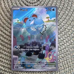 Pokemon TCG Marill 204/193 Sv02 Paldea Evolved Illustration Rare Holo Eng 2023 - Image 1