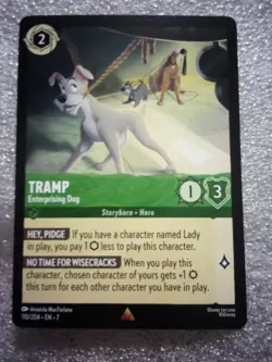 Disney Lorcana | Tramp - Enterprising Dog | 110/204 | Archazia's Island Unplayed - Image 1