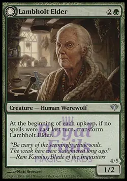 Lambholt Elder / Silverpelt Werewolf 2x FOIL DKA MTG Dark Ascension Uncommon MT - Image 1