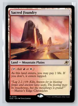 Sacred Foundry #256 Edge of Eternities Magic The Gathering MTG - Image 1
