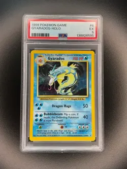 1999 Pokemon Game Gyarados Holo #6 PSA 5 - Image 1