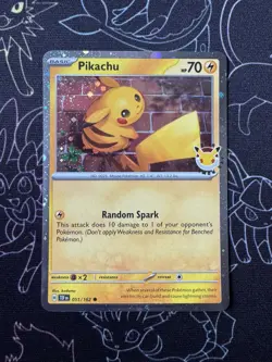 Pokemon TCG - Pikachu - 051/162 - Pokemon Day 2026 Stamped Promo - Image 1