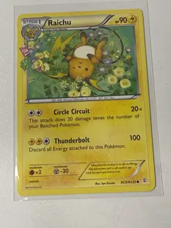 Pokemon TCG Raichu RC9/RC32 Generations Radiant Collection Holo Eng 2016 90HP - Image 1