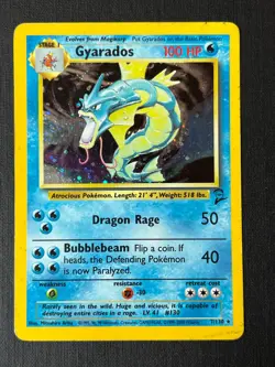 Gyarados 7/130 Holo Rare Pokemon Card - Base Unlimited 2 Set - Image 2