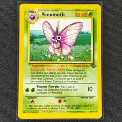 Venomoth - 29/64 - Rare - Jungle Set - Pokemon Card - LP - Image 1