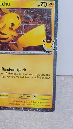 Pikachu 051/162 Stamped Promo W/ Double SWIRL - Pokemon Day 30th Anniversary E1 - Image 3