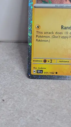 Pikachu 051/162 Stamped Promo W/ Double SWIRL - Pokemon Day 30th Anniversary E1 - Image 4