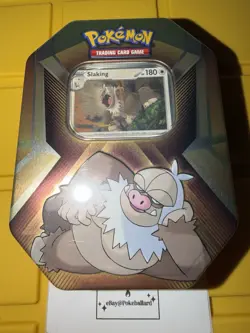 🔥 Pokemon TCG: Trading Card Game Brand New Factory Sealed Slaking Tin - Image 1
