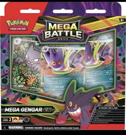 🔥 Pokemon Trading Card Game Mega Battle Deck (Mega Gengar Ex) Sealed Brand New - Image 1