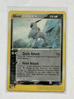 Pokemon Absol EX Team Magma vs Team Aqua Rare Holo HP 96/95 English - Image 1