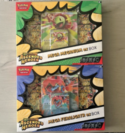 Pokemon TCG Ascended Heroes Mega Meganium & Feraligatr ex Boxes - 2 Total Boxes - Image 1