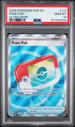 Pokemon Perfect Order Poke Pad Ulra Rare 113/088 PSA 10 - Image 1