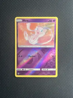 Pokemon TCG Mew Hidden Fates 32/68 Basic Rare Reverse Holo 80 HP English - Image 1