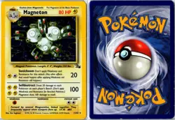 Vintage Pokemon Card - Magneton Fossil 11/62 1999 Rare Holo Unlimited Holo MP - Image 3