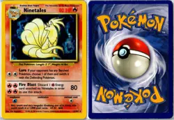 Vintage Pokemon Card - Ninetales Base Set Unlimited 12/102 1999 Holo Rare HP - Image 3