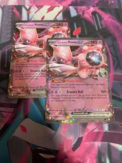 POKEMON - TEAM ROCKET'S MEWTWO EX X2 - DESTINED RIVALS - DOUBLE RARE - 081/182 - Image 1