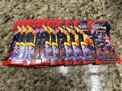 Pokemon TCG: Scarlet and Violet Destined Rivals Sealed Booster Pack Lot Of 14 - Image 2
