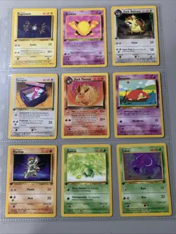 Pokemon TCG 1st Edition Team Rocket 9 Card Lot WOTC VTG 2000 - Image 1