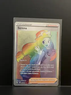 Pokemon Silver Tempest Serena 207/195 Secret Rare Rainbow Trainer Mint - Image 1
