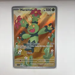 Maractus 093/086 SV: Black Bolt Illustration Rare Pokemon Card - Image 1