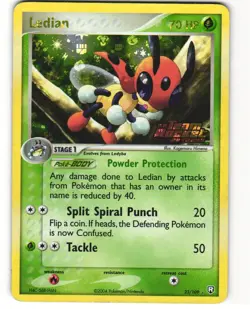 Ledian Stamped Reverse Holo Pokemon TCG Team Rocket Returns 23/109 MP - Image 1