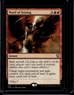 Magic the Gathering MTG Word of Seizing (420) Commander Legends NM - Image 1