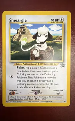 Smeargle 32/53 Wotc Promo Regular THREE PACK (3 Copies Of The Single Card) - Image 2