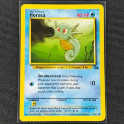 Horsea - 49/62 - Common - Fossil Set - Pokemon Card - LP - Image 1