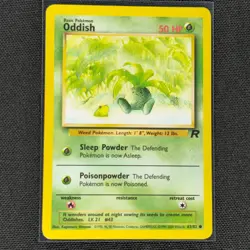 Oddish - 63/82 - Common - Team Rocket - Pokemon Card - LP - Image 1