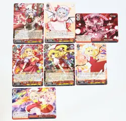 Weiss Schwarz Touhou Project Remilia&Flandre Scarlet Sisters Card Set RR CR R U - Image 1